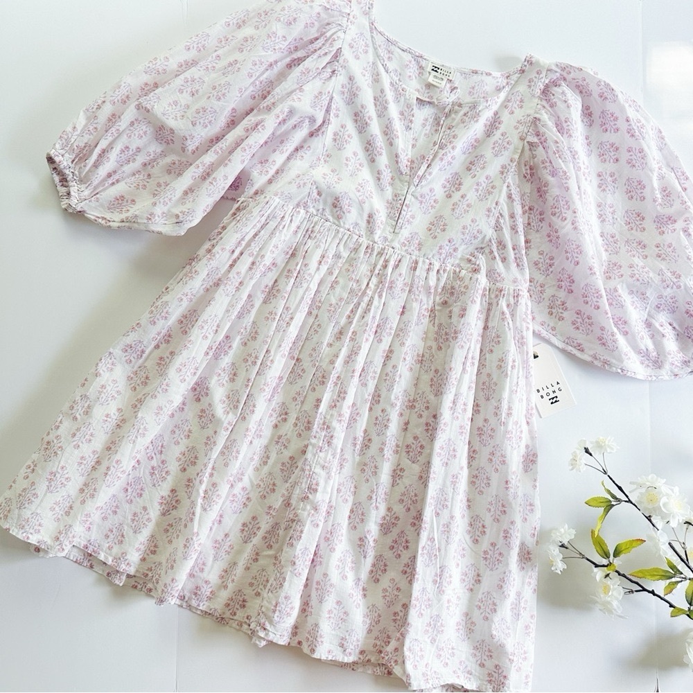 Billabong Ambers Babydoll Dress Tulip - Picture 2 of 7